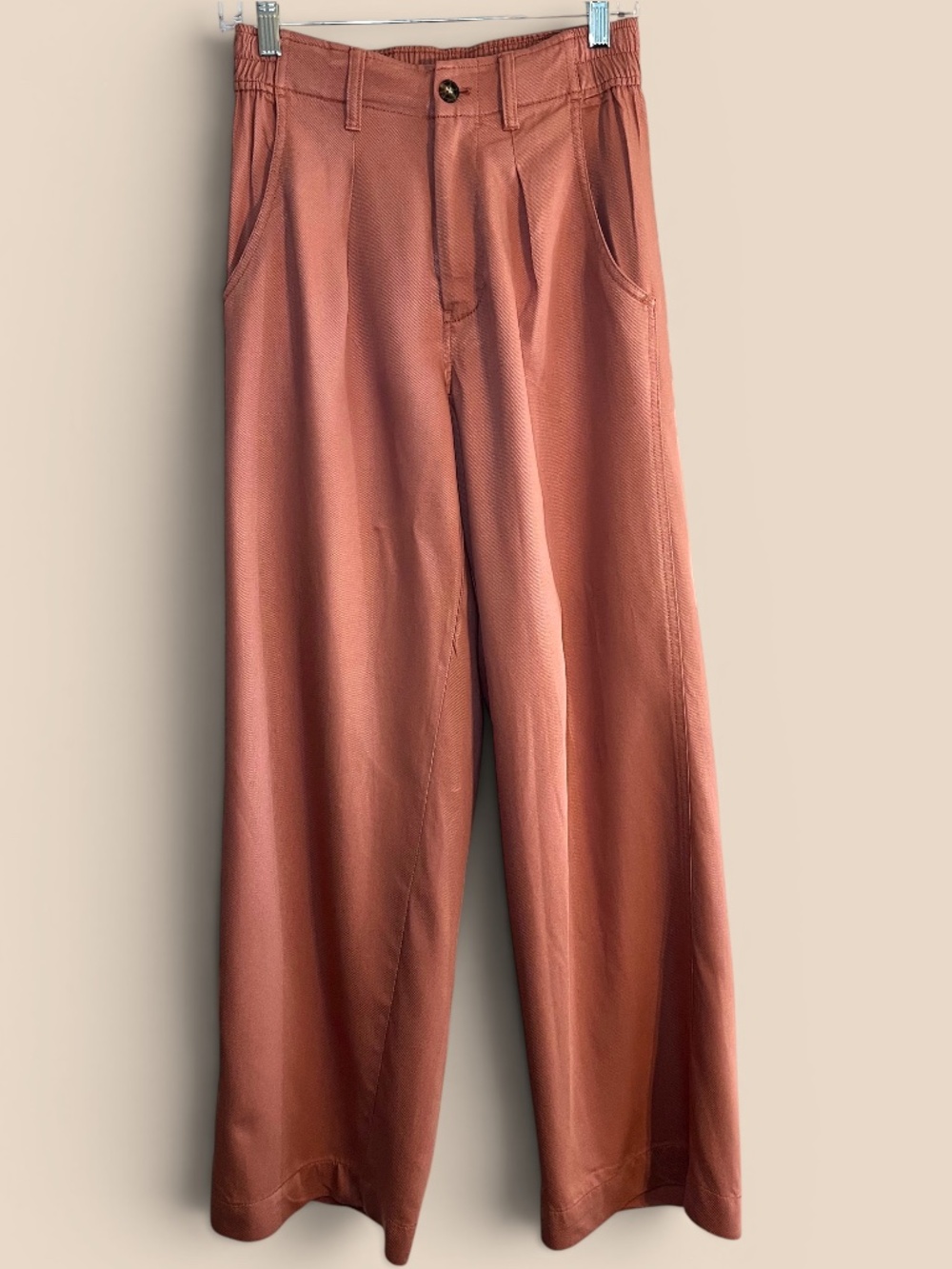 Madewell Neale Pleat Front Straight Leg Pants Dried Rose Size 2